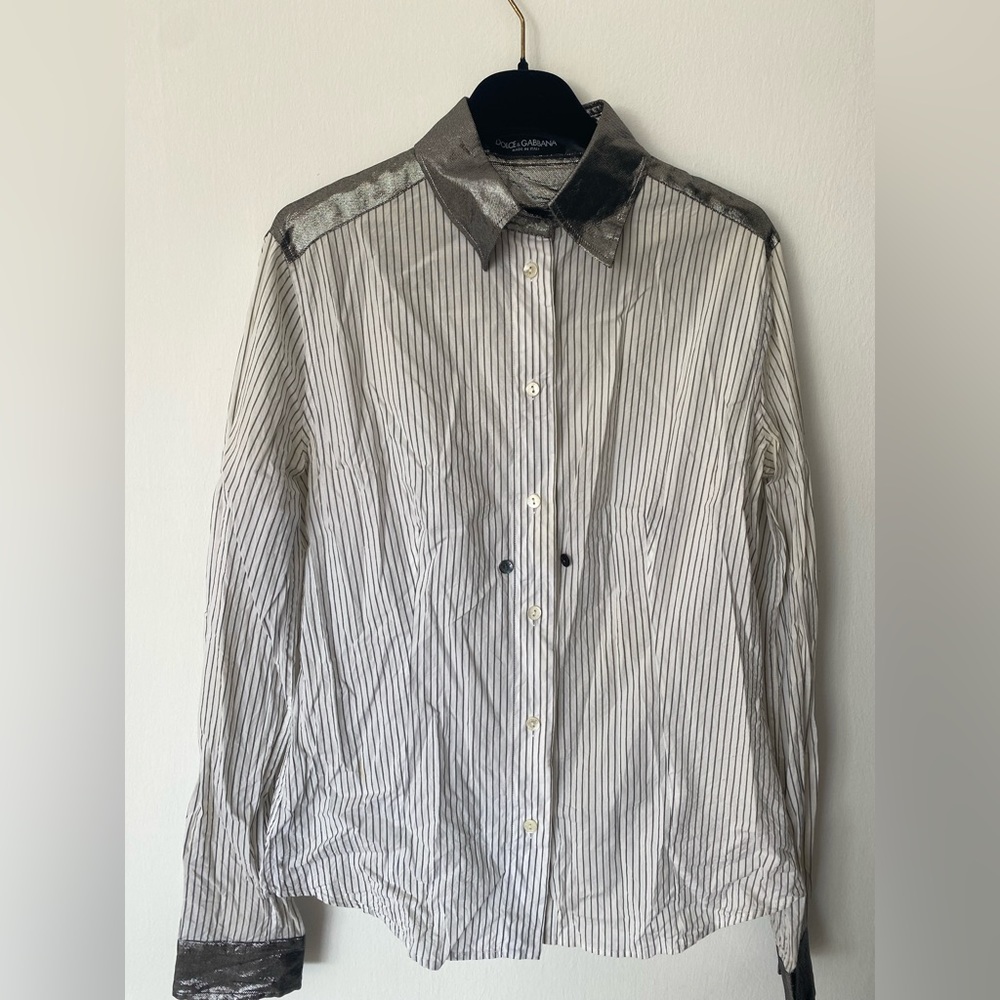 Dolce & Gabbana women’s shirt ( metallic accents)size small